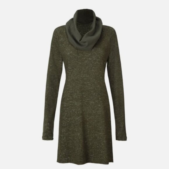 Cabi Green Solace Cowl Neck Cinch Back Sweater Dress size M - Picture 2 of 8